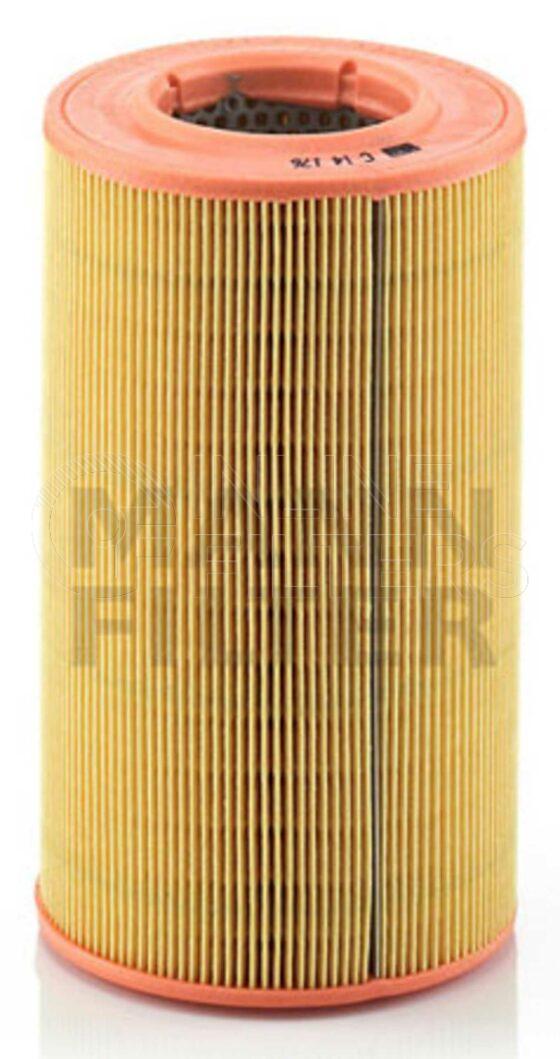 Inline FA14876. Air Filter Product – Cartridge – Round Product Air filter product