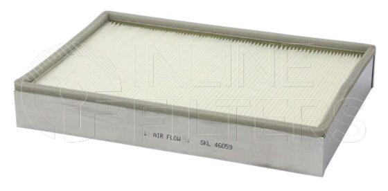 Inline FA15338. Air Filter Product – Panel – Oblong Product Air filter product