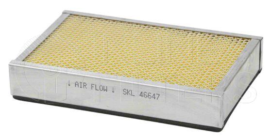 Inline FA15739. Air Filter Product – Panel – Oblong Product Panel air filter