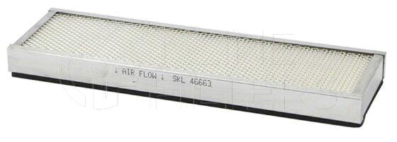 Inline FA15757. Air Filter Product – Panel – Oblong Product Panel air filter