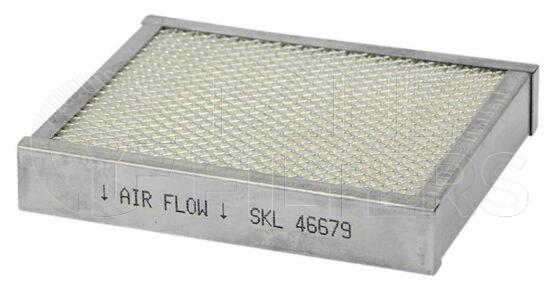 Inline FA15772. Air Filter Product – Panel – Oblong Product Air filter product