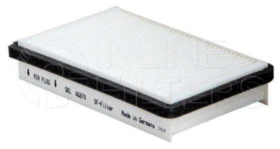 Inline FA15939. Air Filter Product – Panel – Oblong Product Air filter product
