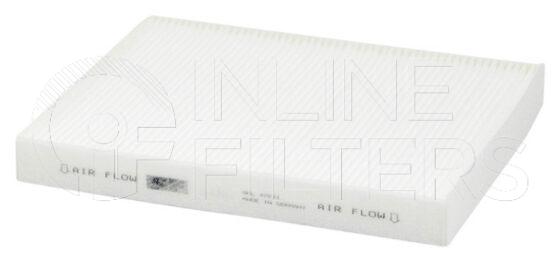 Inline FA16041. Air Filter Product – Panel – Oblong Product Air filter product
