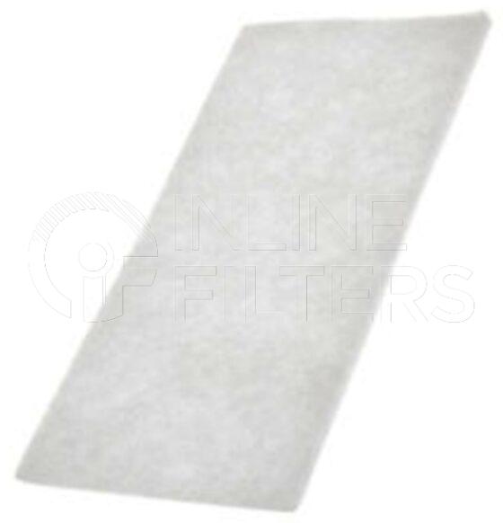 Inline FA16106. Air Filter Product – Panel – Oblong Product Air filter product