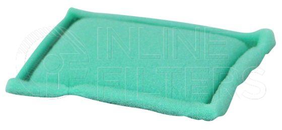 Inline FA16172. Air Filter Product – Mat – Oblong Product Air filter product