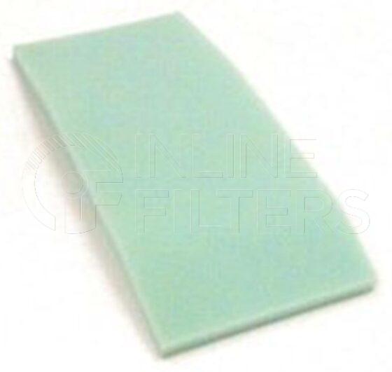 Inline FA16175. Air Filter Product – Mat – Oblong Product Air filter product