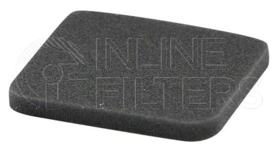 Inline FA16178. Air Filter Product – Mat – Oblong Product Air filter product