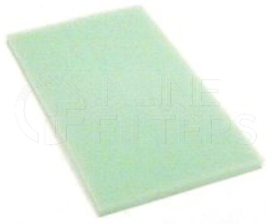 Inline FA16189. Air Filter Product – Mat – Oblong Product Air filter mat