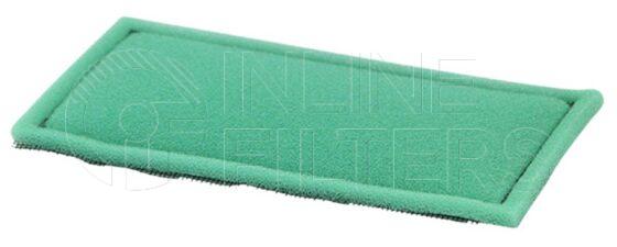 Inline FA16305. Air Filter Product – Mat – Oblong Product Air filter mat