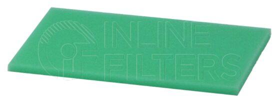 Inline FA16541. Air Filter Product – Mat – Oblong Product Air filter product