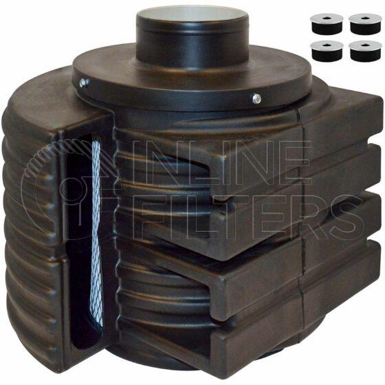 Inline FA17810. Air Filter Product – Housing – Disposable Product Disposable air filter housing Outlet OD 140mm