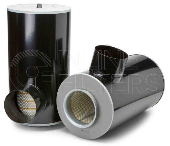 Inline FA18884. Air Filter Product – Housing – Disposable Product Disposable air filter housing Inlet ID 175mm Outlet ID 178mm