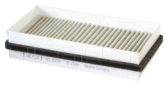 Inline FA18995. Air Filter Product – Panel – Oblong Product Air filter product