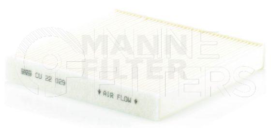 Inline FA19209. Air Filter Product – Panel – Oblong Product Filter
