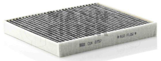 Inline FA19214. Air Filter Product – Panel – Oblong Product Filter