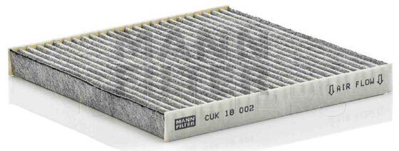 Inline FA19387. Air Filter Product – Panel – Oblong Product Filter