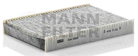 Inline FA19412. Air Filter Product – Panel – Oblong Product Filter