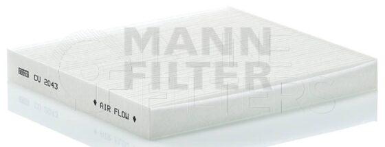 Inline FA19417. Air Filter Product – Panel – Oblong Product Filter