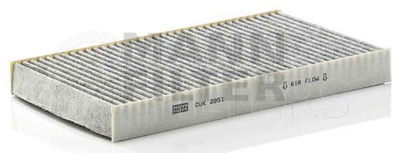 Inline FA19433. Air Filter Product – Panel – Oblong Product Filter