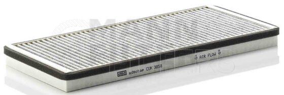 Inline FA19462. Air Filter Product – Panel – Oblong Product Cabin air filter Media Activated Carbon Standard Media FIN-FA11813