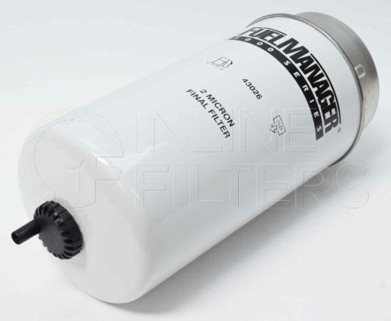 Inline FF30043. Fuel Filter Product – Collar Lock – Secondary Product Fuel filter product