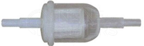 Inline FF30118. Fuel Filter Product – In Line – Plastic Strainer Product Plastic in-line petrol/diesel fuel filter Media Nylon mesh Micron 125 micron