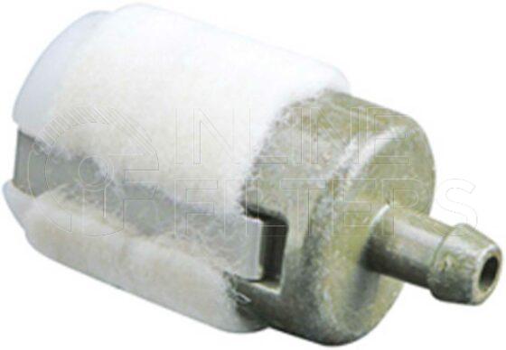 Inline FF30120. Fuel Filter Product – In Line – Metal Product Metal in-line fuel filter with felt wrap Inlet/Outlet OD 5mm