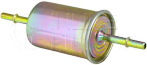 Inline FF30136. Fuel Filter Product – Push On – Round Product Metal in-line petrol fuel filter