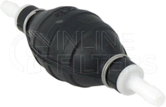 Inline FF30232. Fuel Filter Product – Accessory – Primer Filter-Fuel(Hand Primer 9-10mm). Fuel hand primer for 9-10mm hose. Can be used with FBW-65, FIN-FF30249, FIN-FF30510 as well as any application with 9-10mm hose ID.