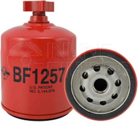 Inline FF30342. Fuel Filter Product – Spin On – Round Product Spin-on fuel/water separator Long version FIN-FF30211