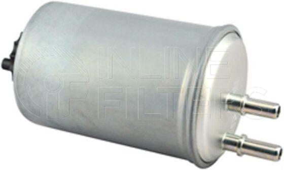 Inline FF30455. Fuel Filter Product – Push On – Round Product Push-on fuel/water separator filter Drain Yes Inlet OD 10mm Outlet OD 9.5mm 9mm Ports version FIN-FF31588