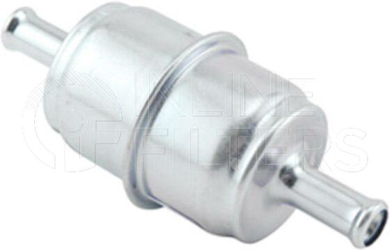 Inline FF30640. Fuel Filter Product – In Line – Metal Product Metal in-line fuel filter Inlet/Outlet OD 8mm