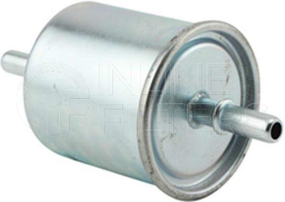 Inline FF30748. Fuel Filter Product – Push On – Round Product Metal in-line fuel filter Inlet/Outlet OD 8mm
