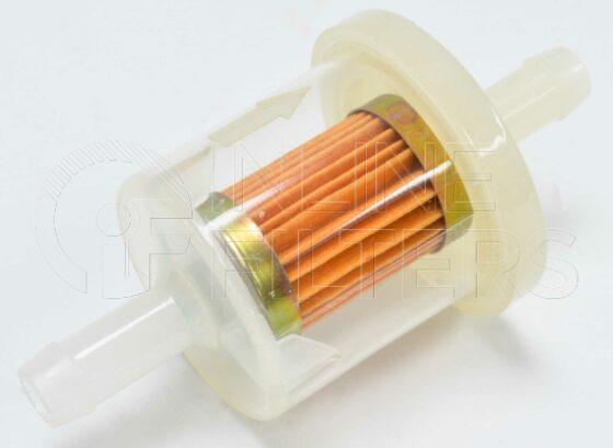 Inline FF30754. Fuel Filter Product – In Line – Plastic Product Plastic in-line fuel filter Inlet/Outlet OD 7mm