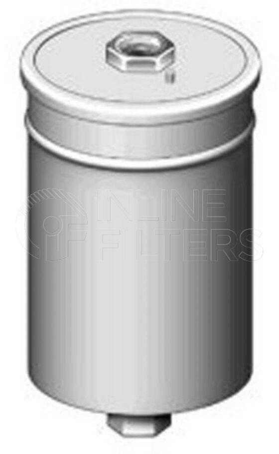Inline FF30771. Fuel Filter Product – In Line – Metal Threaded Product Metal in-line fuel filter Inlet/Outlet Threads M14 x 1.5