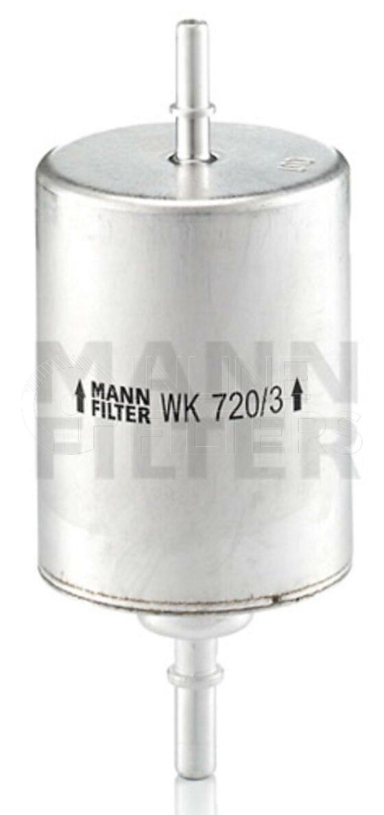 Inline FF30834. Fuel Filter Product – Push On – Round Product Fuel filter product