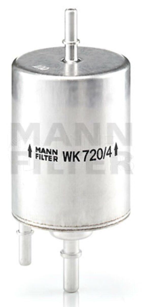 Inline FF30836. Fuel Filter Product – Push On – Round Product Fuel filter product
