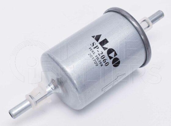 Inline FF30854. Fuel Filter Product – Push On – Round Product Metal in-line petrol fuel filter