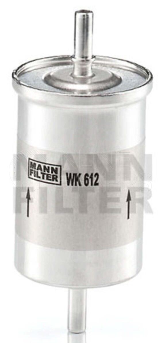 Inline FF30861. Fuel Filter Product – Push On – Round Product Metal in-line petrol fuel filter