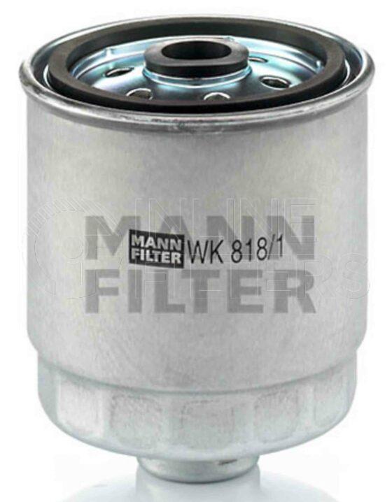 Inline FF30898. Fuel Filter Product – Spin On – Round Product Fuel filter product
