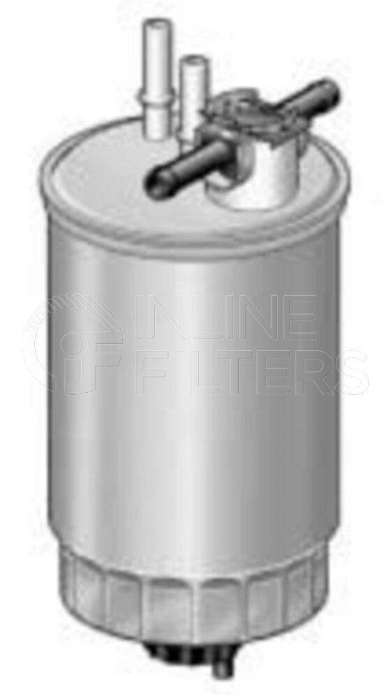 Inline FF30908. Fuel Filter Product – Push On – Round Product Fuel filter product