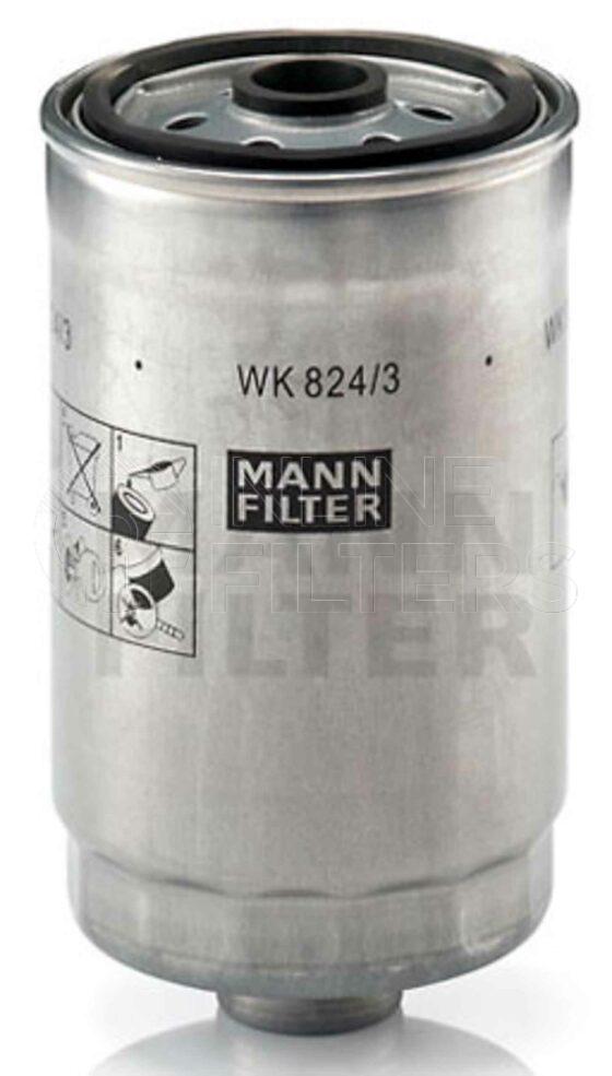 Inline FF30915. Fuel Filter Product – Spin On – Round Product Spin-on fuel filter Thread M10 metric in base