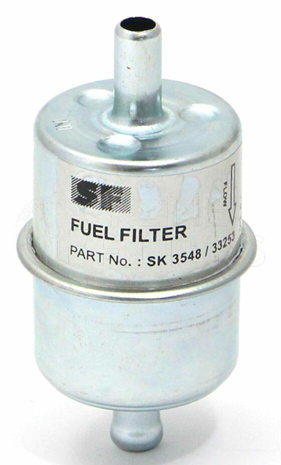 Inline FF31233. Fuel Filter Product – In Line – Metal Product Fuel filter