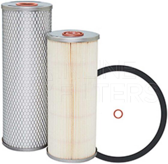 Inline FF31607. Fuel Filter Product – Cartridge – Round Product Fuel filter kit Includes Coalescer element and Includes Fuel/water separator element