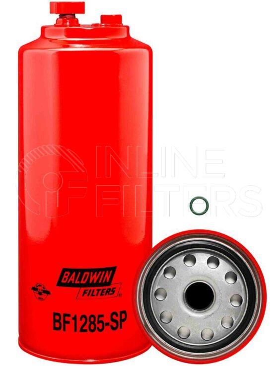 Inline FF31637. Fuel Filter Product – Spin On – Round Product Spin-on fuel/water separator Fitted With Sensor port and drain