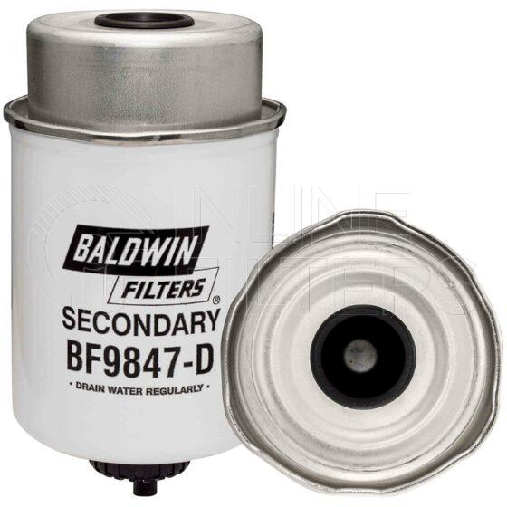 Inline FF31646. Fuel Filter Product – Collar Lock – Secondary Product Secondary fuel/water separator Flow Direction Reverse Flow