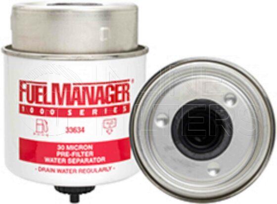 Inline FF31735. Fuel Filter Product – Collar Lock – Primary Product Primary fuel/water separator