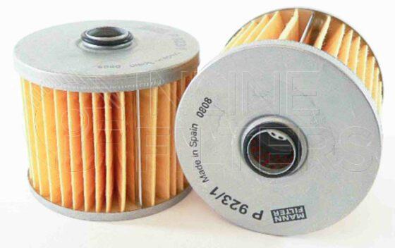 Inline FF31755. Fuel Filter Product – Cartridge – Tube Product Fuel filter cartridge with tube
