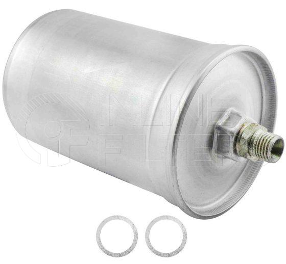 Inline FF31888. Fuel Filter Product – In Line – Metal Threaded Product Metal Inline Fuel Filter Inlet Connection Size M12 x 1.5 Outlet Connection Size M14 x 1.5