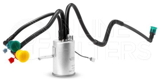 Inline FF31938. Fuel Filter Product – In Line – Plastic Product In-Line Fuel Filter in Plastic Housing Contains 5/16 Inch Return Line Inlet Connection Size 3/8 Outlet Connection Size 5/16